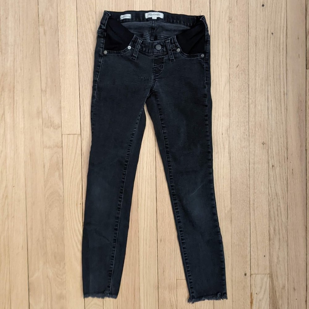 Madewell Black Skinny Maternity Pants